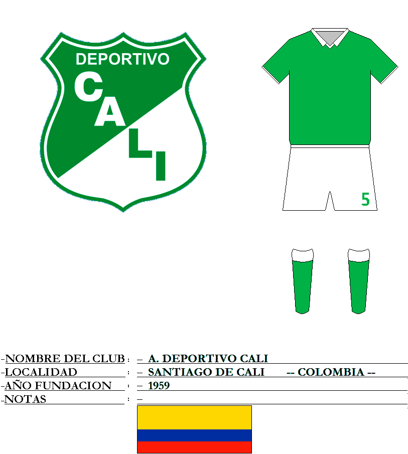 Escudo de f�tbol de A, DEPORTIVO CALI