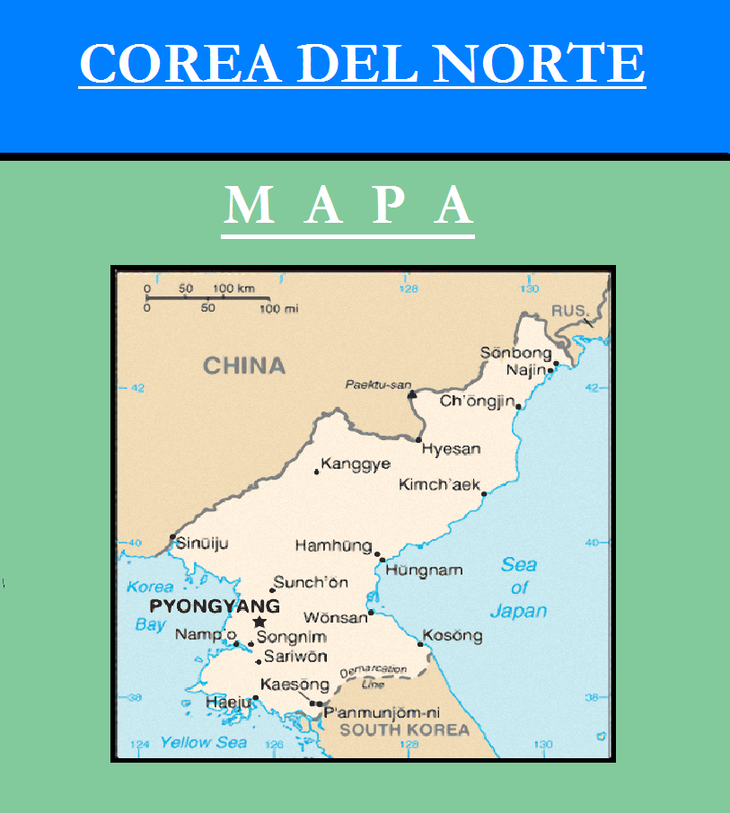 Escudo de MAPA DE COREA DEL NORTE