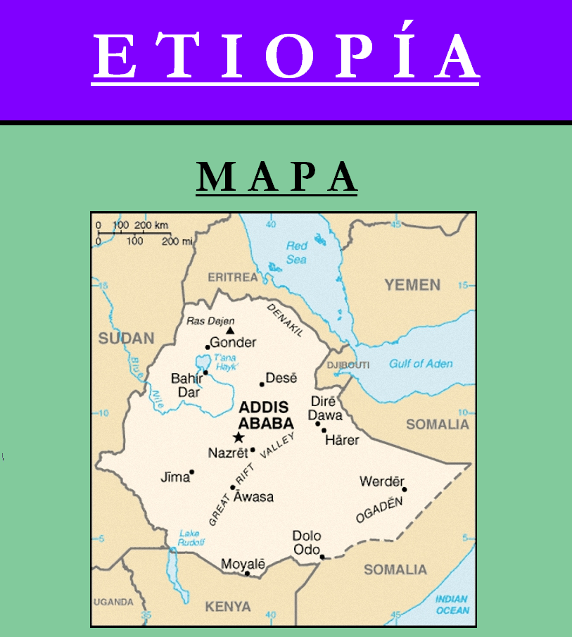 Escudo de MAPA DE ETIOPÍA