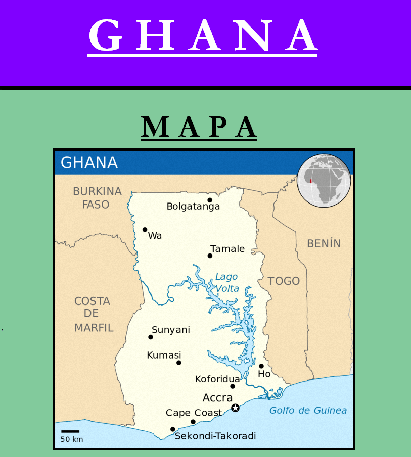 Escudo de MAPA DE GHANA
