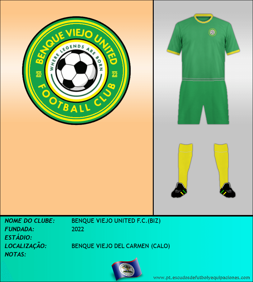 Escudo de BENQUE VIEJO UNITED F.C.(BIZ)