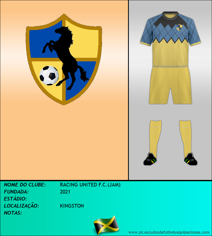Escudo de RACING UNITED F.C.(JAM)