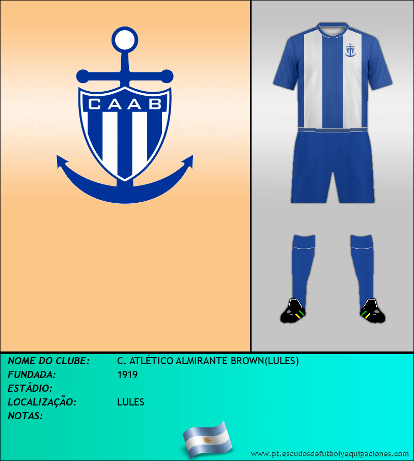 Escudo de C. ATLÉTICO ALMIRANTE BROWN(LULES)