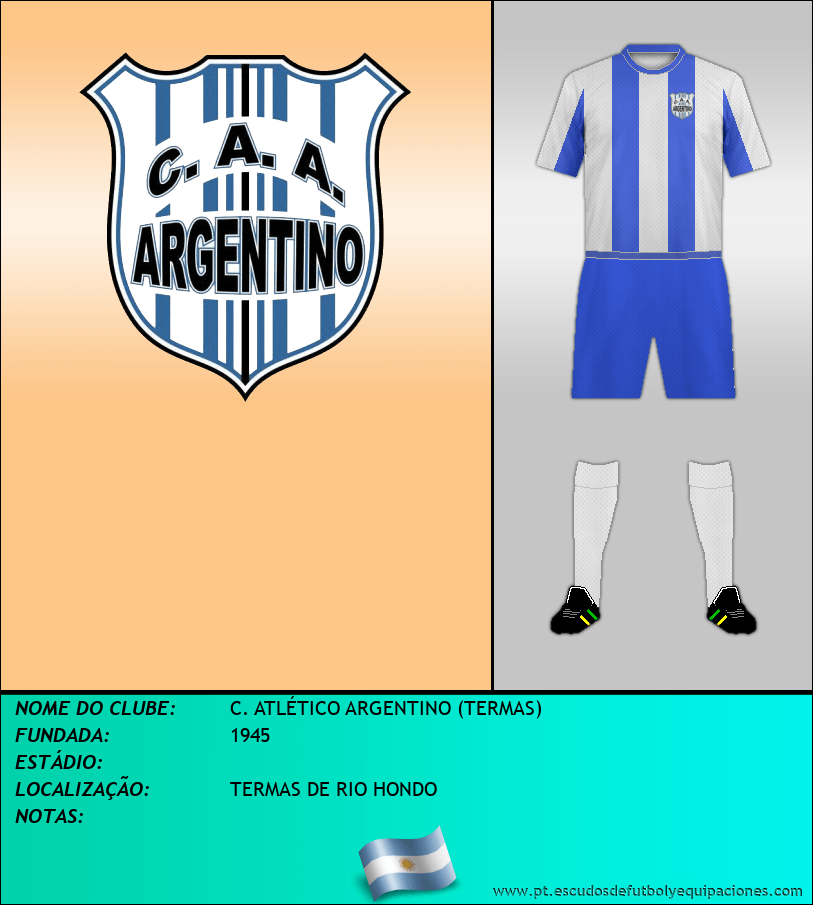 Escudo de C. ATLÉTICO ARGENTINO (TERMAS)