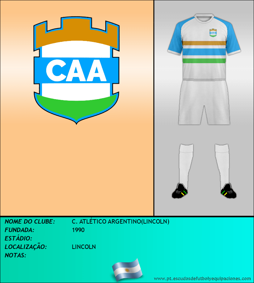 Escudo de C. ATLÉTICO ARGENTINO(LINCOLN)