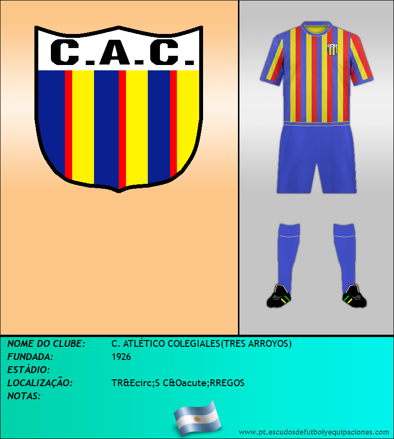 Escudo de C. ATLÉTICO COLEGIALES(TRES ARROYOS)