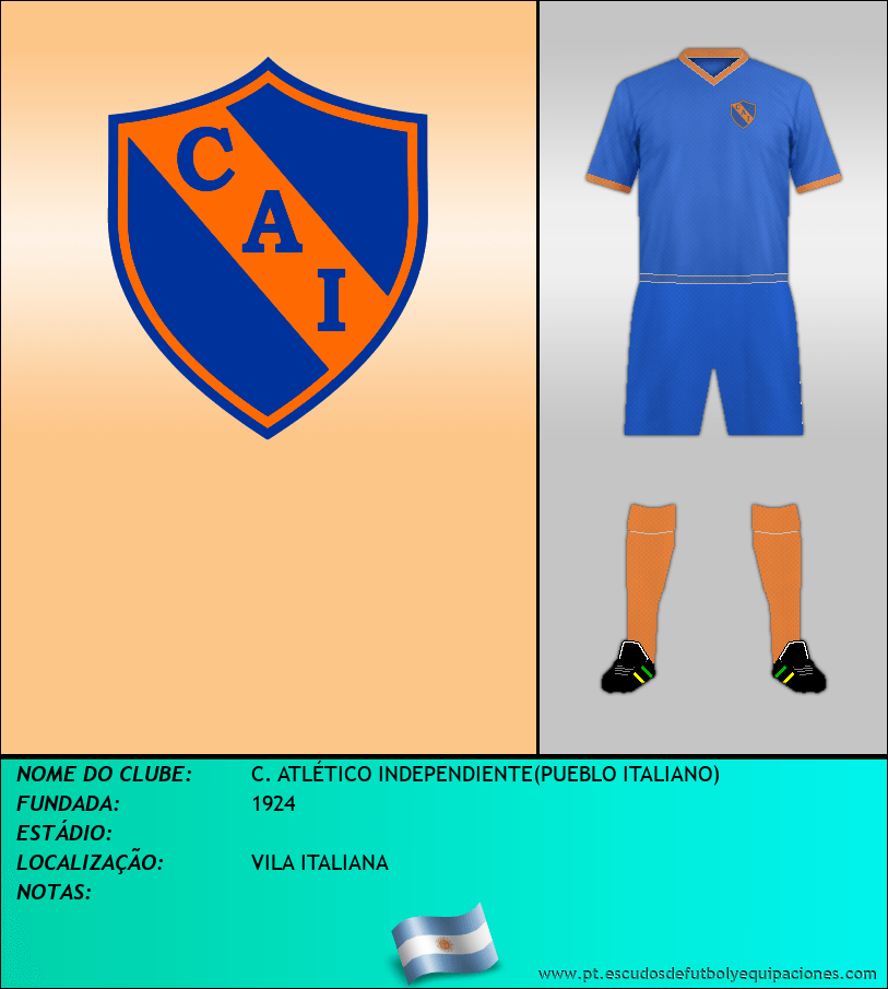 Escudo de C. ATLÉTICO INDEPENDIENTE(PUEBLO ITALIANO)