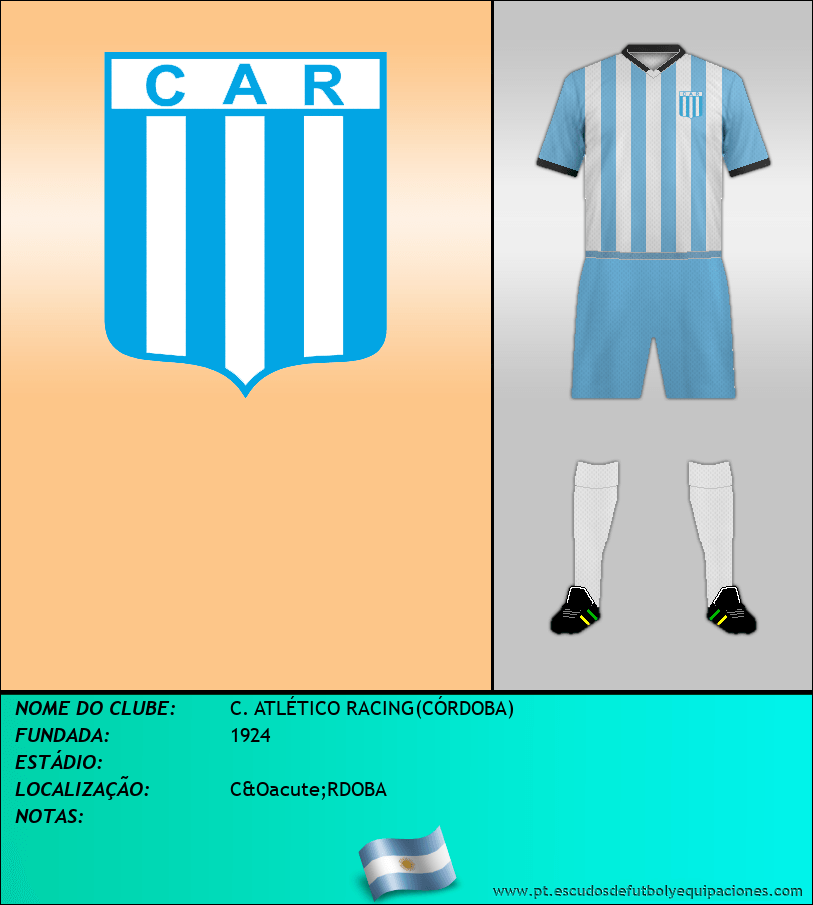 Escudo de C. ATLÉTICO RACING(CÓRDOBA)