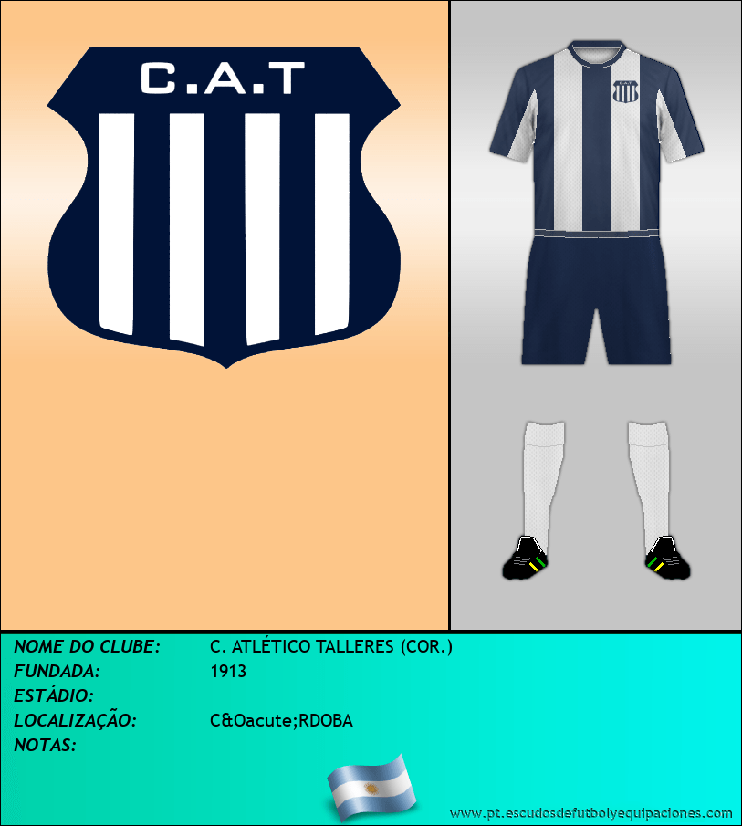 Escudo de C. ATLÉTICO TALLERES (COR.)
