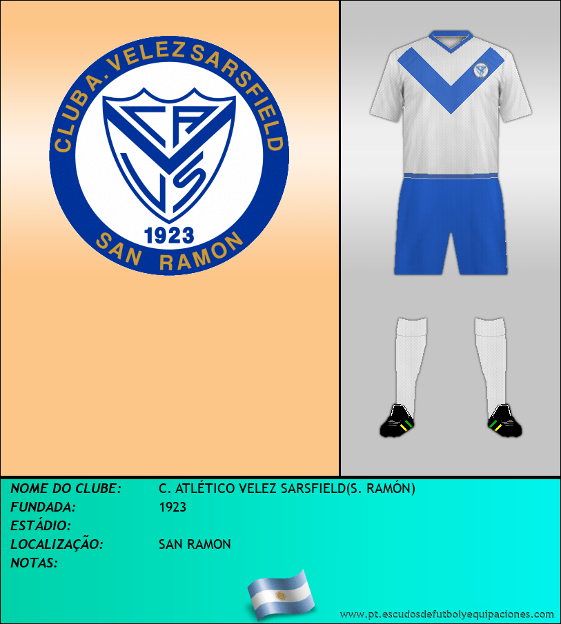 Escudo de C. ATLÉTICO VELEZ SARSFIELD(S. RAMÓN)