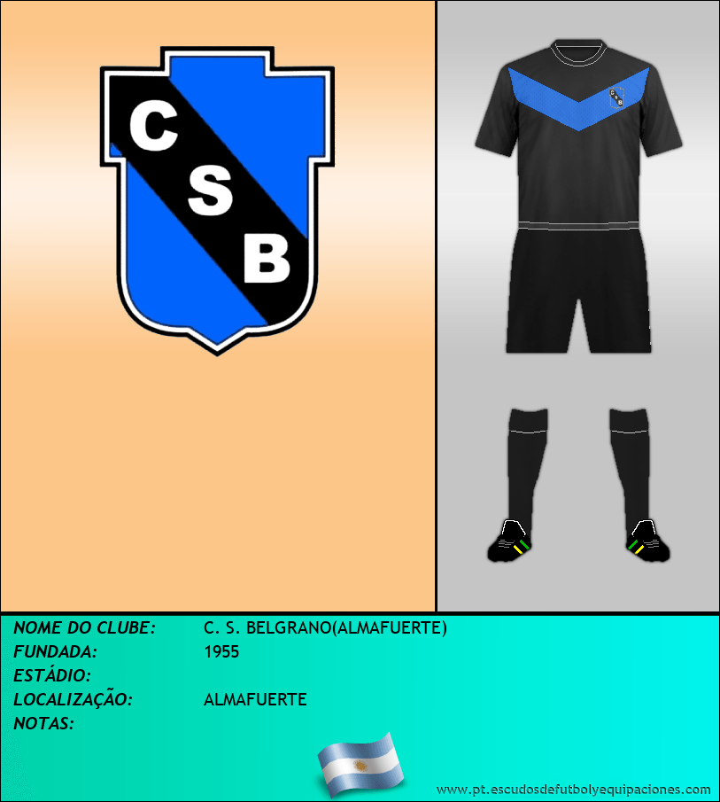 Escudo de C. S. BELGRANO(ALMAFUERTE)