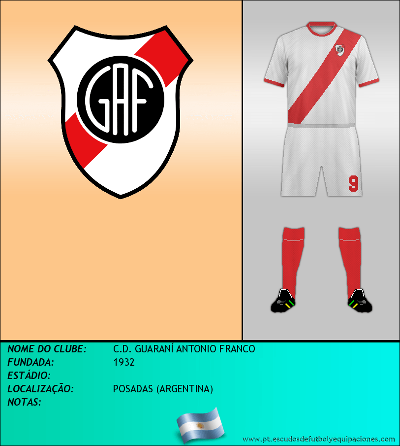 Escudo de C.D. GUARANÍ ANTONIO FRANCO