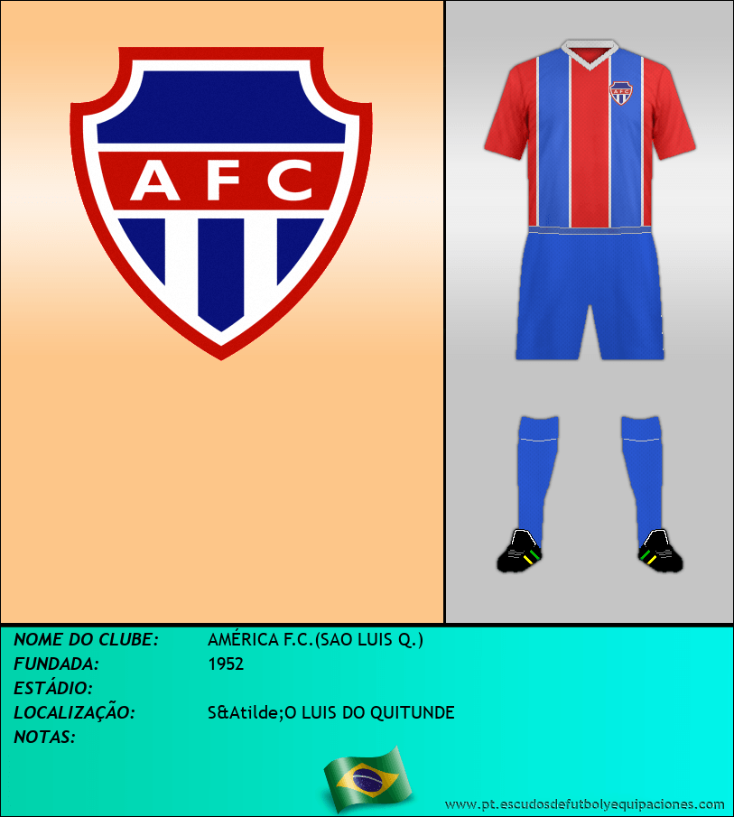 Escudo de AMÉRICA F.C.(SAO LUIS Q.)