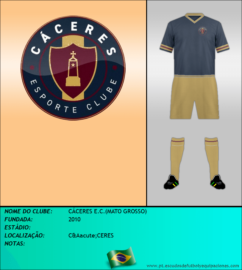 Escudo de CÁCERES E.C.(MATO GROSSO)