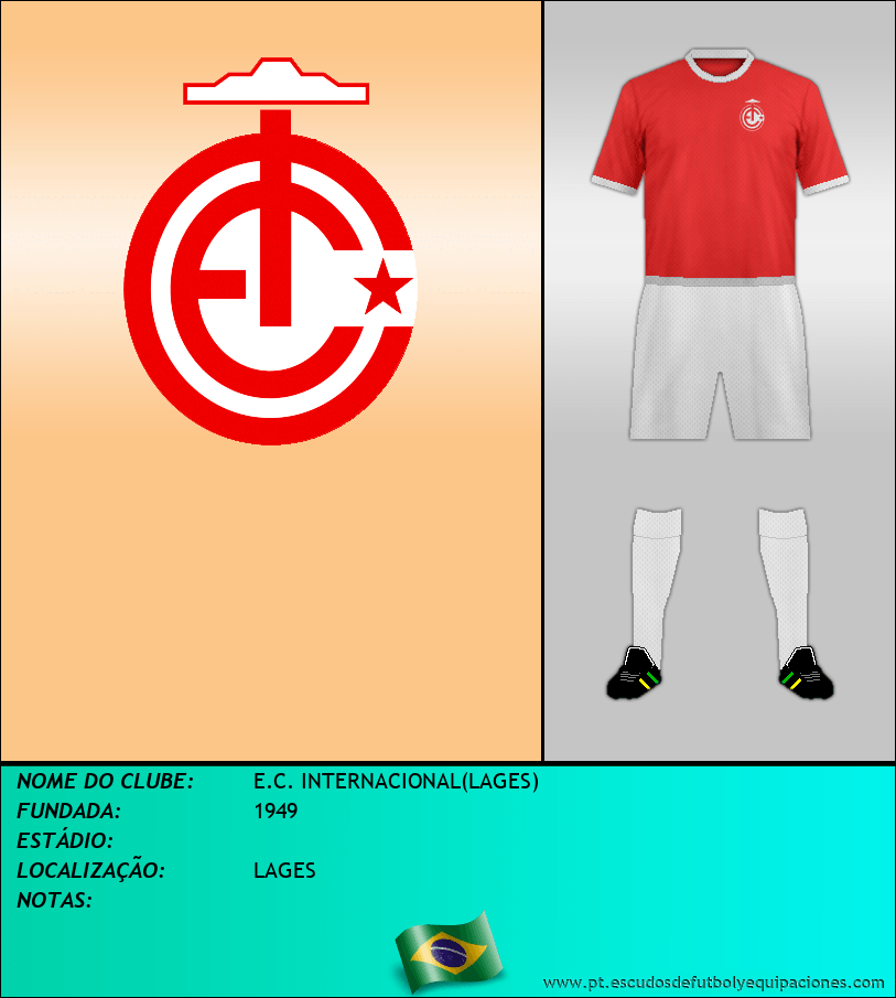 Escudo de E.C. INTERNACIONAL(LAGES)