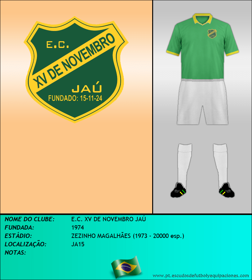 Escudo de E.C. XV DE NOVEMBRO JAÚ