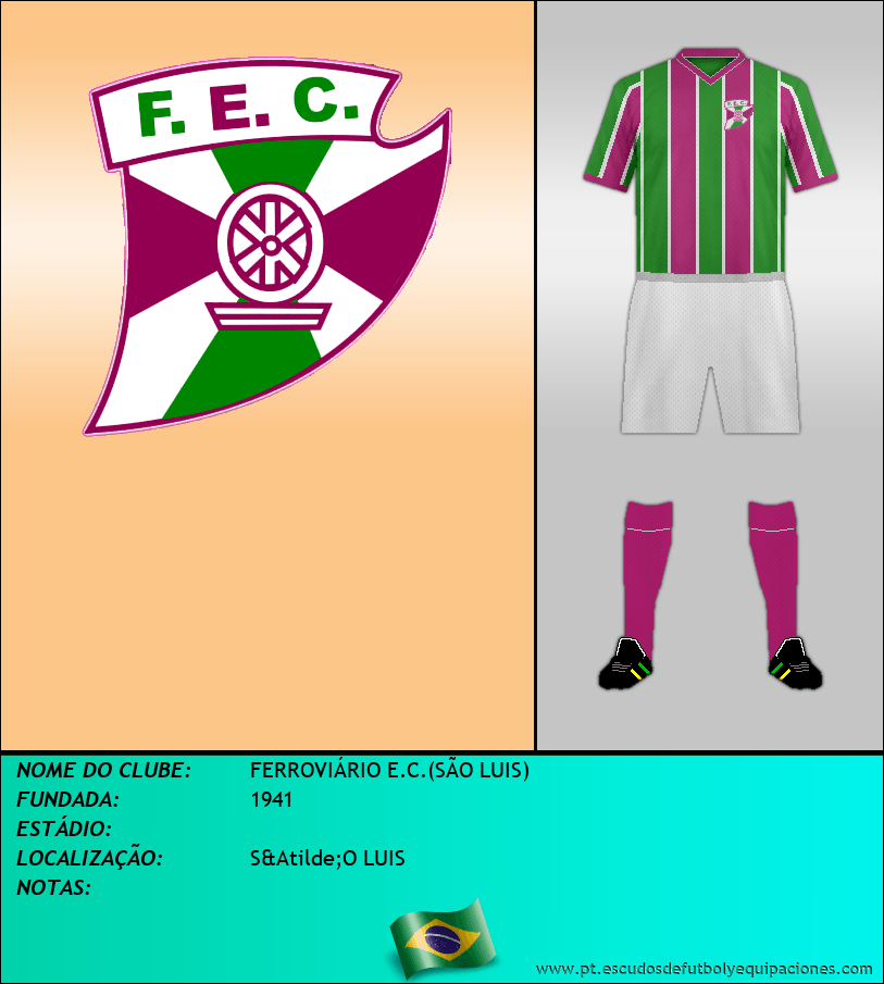 Escudo de FERROVIÁRIO E.C.(SÃO LUIS)