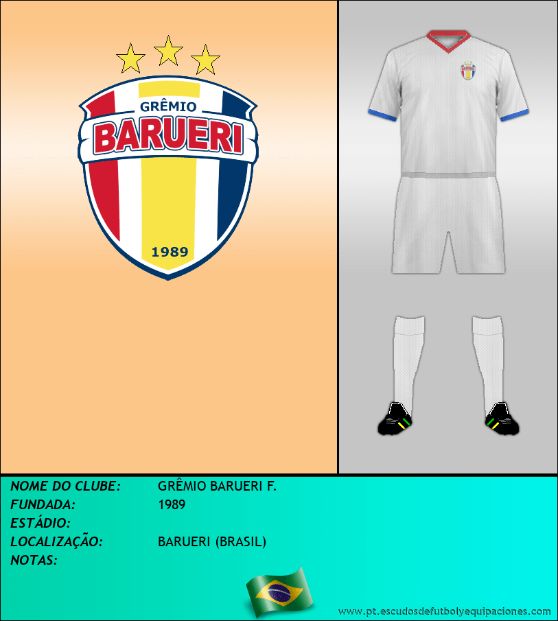 Escudo de GRÊMIO BARUERI F.