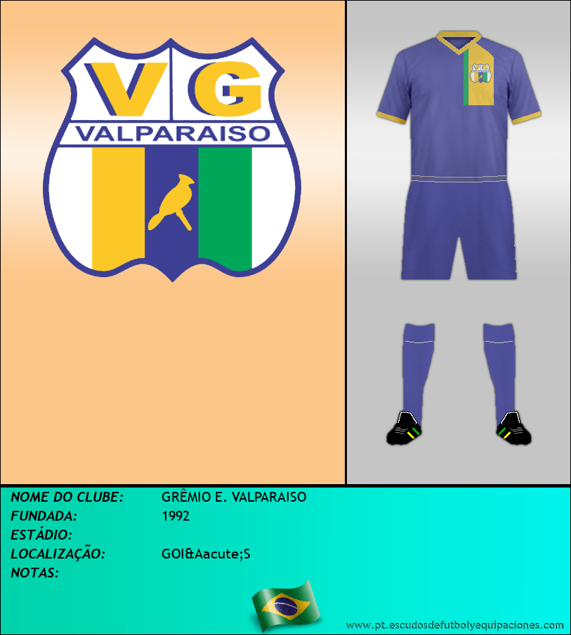 Escudo de GRÊMIO E. VALPARAISO