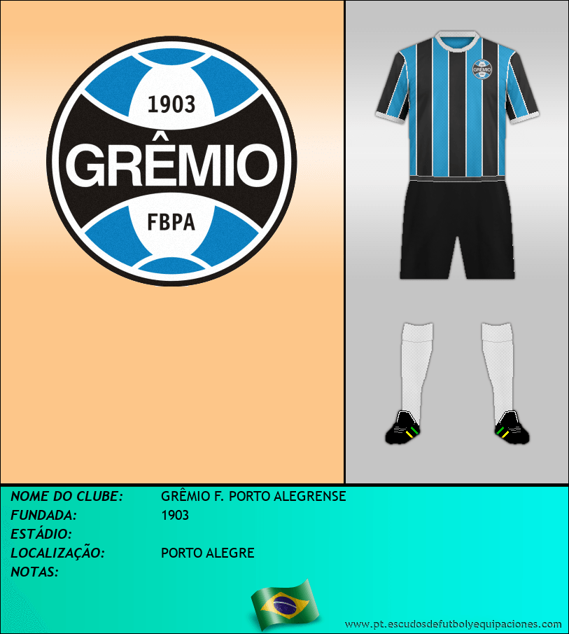 Escudo de GRÊMIO F. PORTO ALEGRENSE