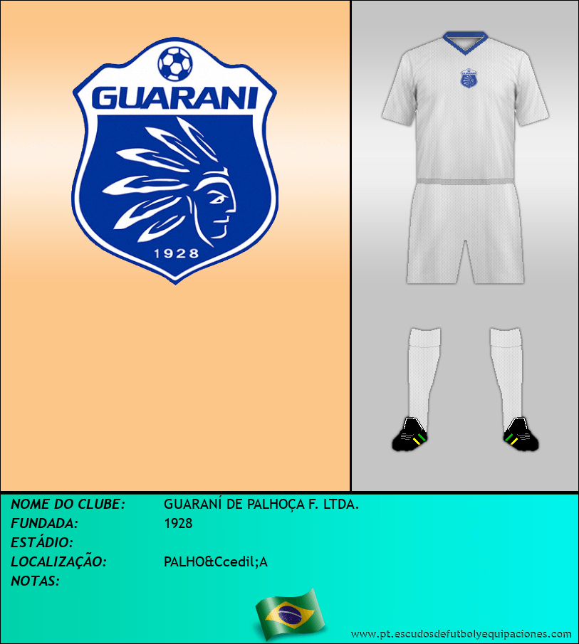 Escudo de GUARANÍ DE PALHOÇA F. LTDA.