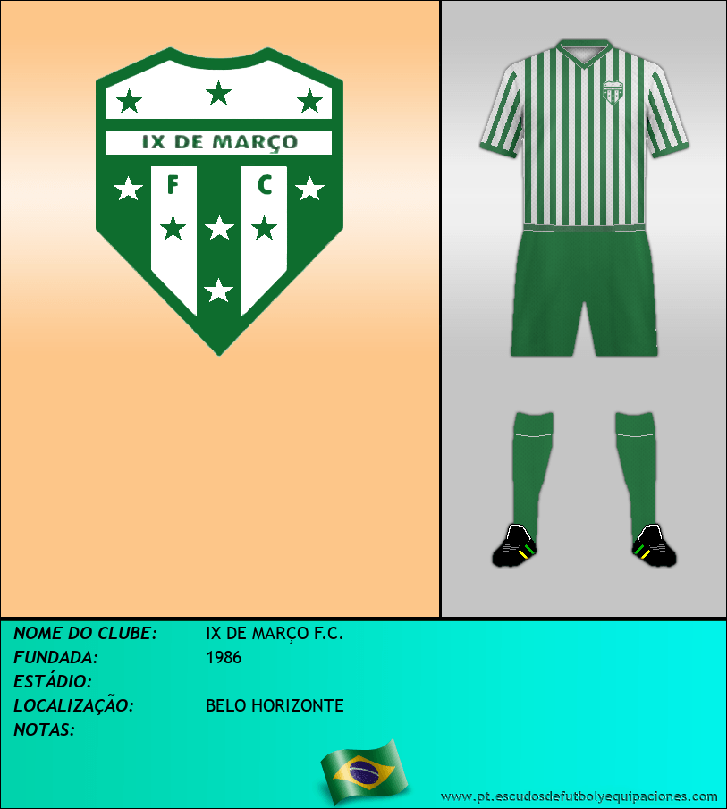 Escudo de IX DE MARÇO F.C.