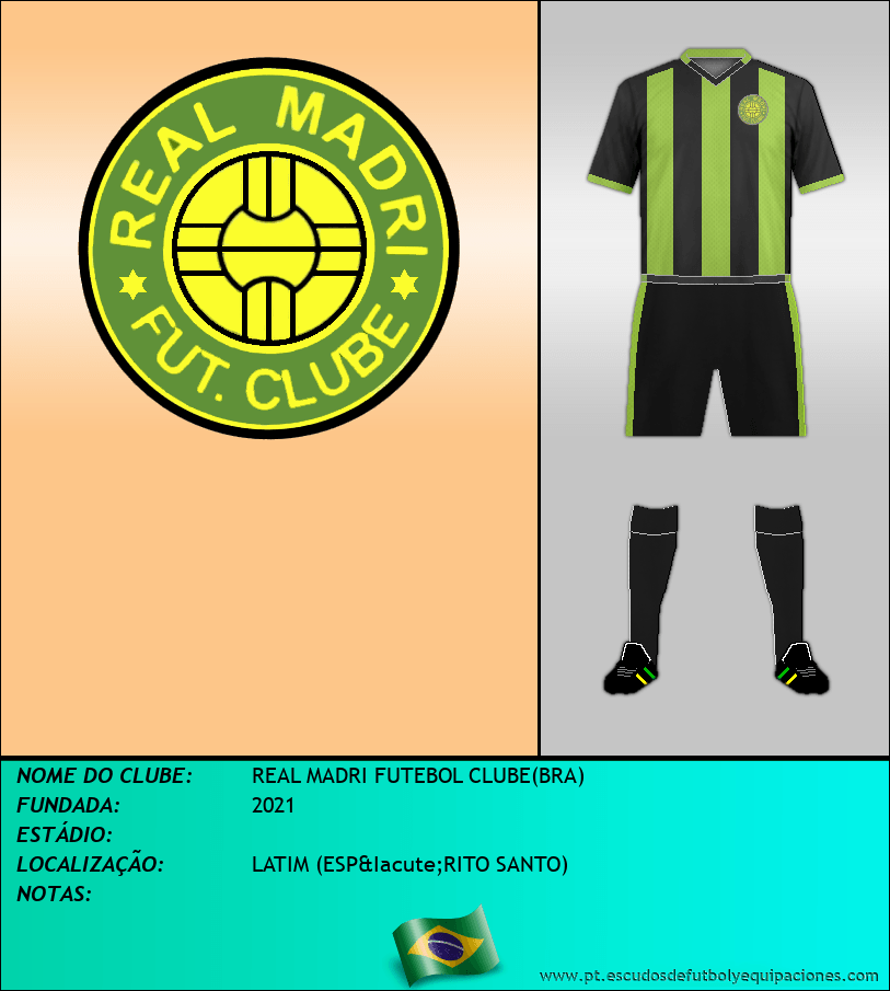 Escudo de REAL MADRI FUTEBOL CLUBE(BRA)