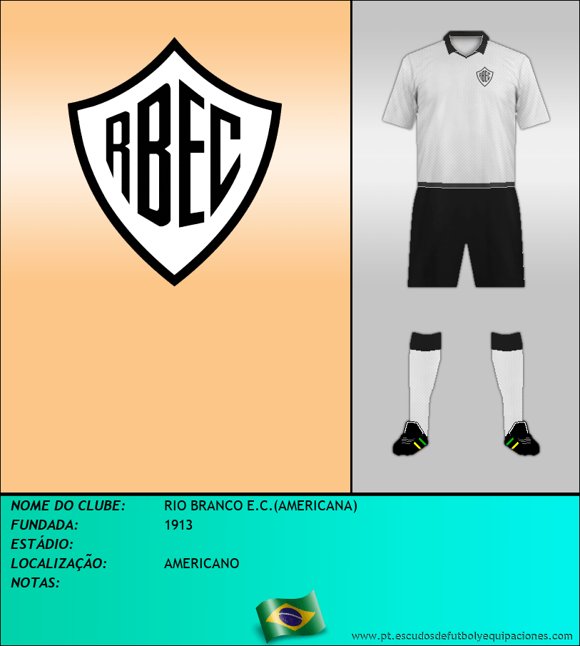 Escudo de RIO BRANCO E.C.(AMERICANA)