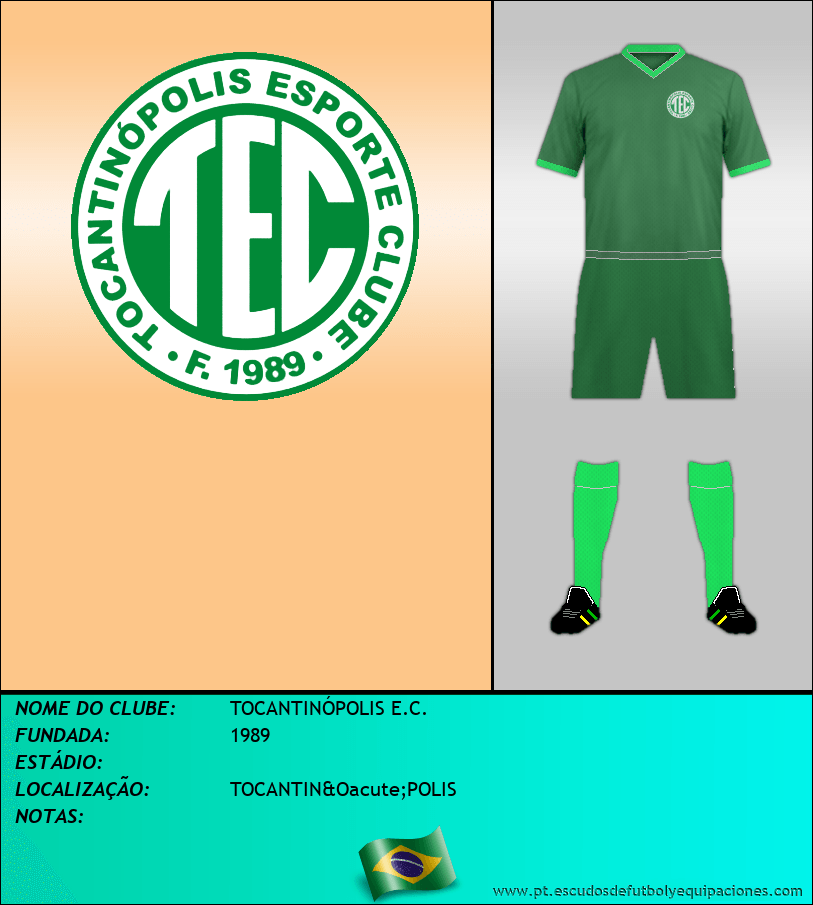 Escudo de TOCANTINÓPOLIS E.C.