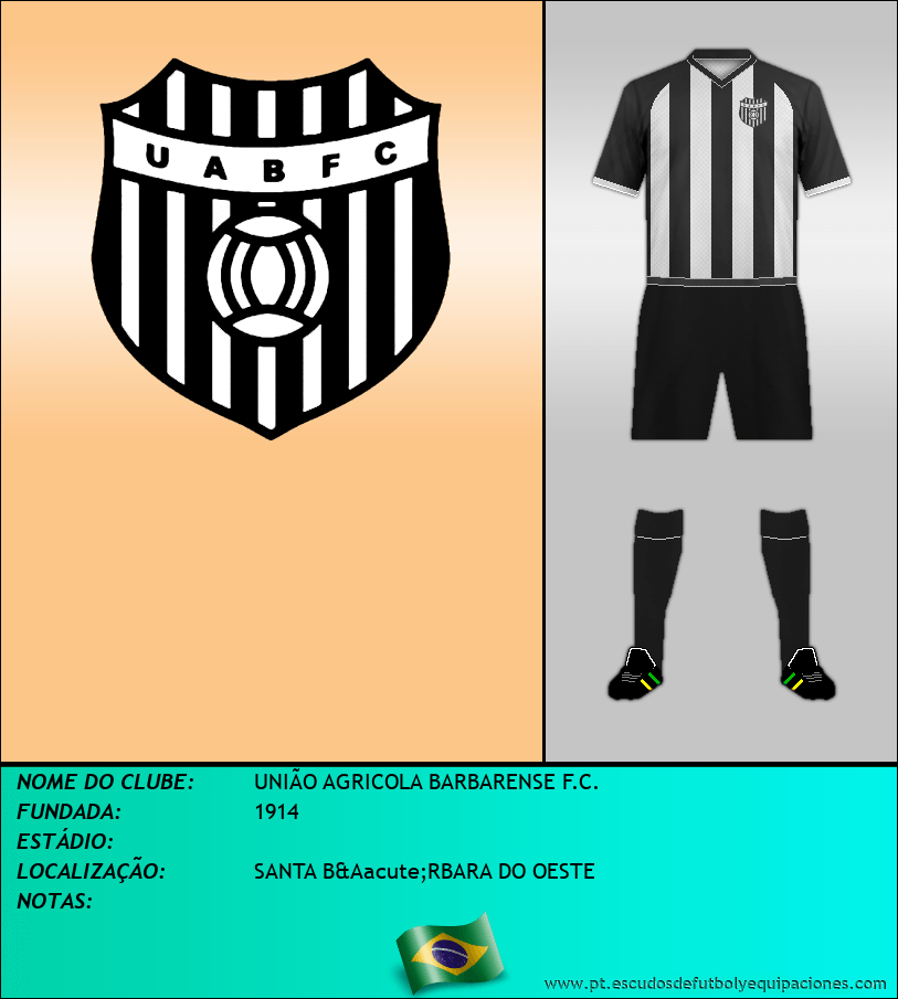 Escudo de UNIÃO AGRICOLA BARBARENSE F.C.