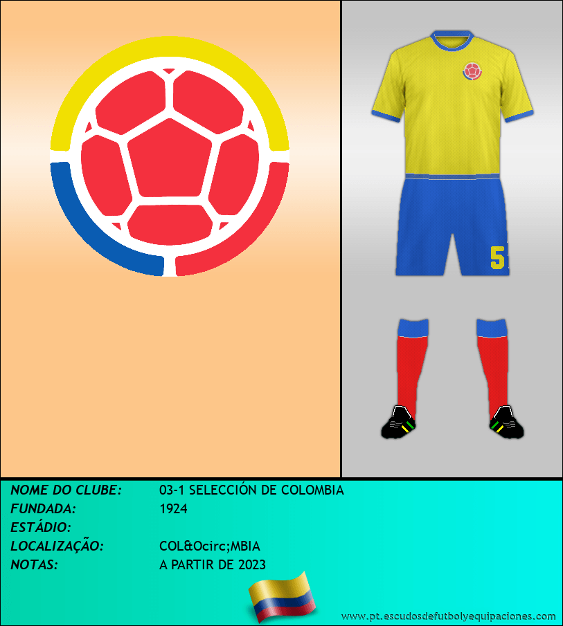Escudo de 03-1 SELECCIÓN DE COLOMBIA