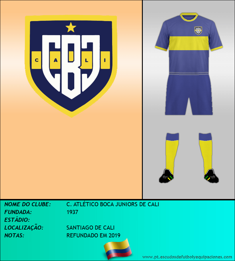 Escudo de C. ATLÉTICO BOCA JUNIORS DE CALI