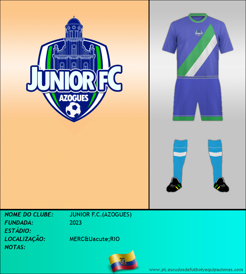 Escudo de JUNIOR F.C.(AZOGUES)