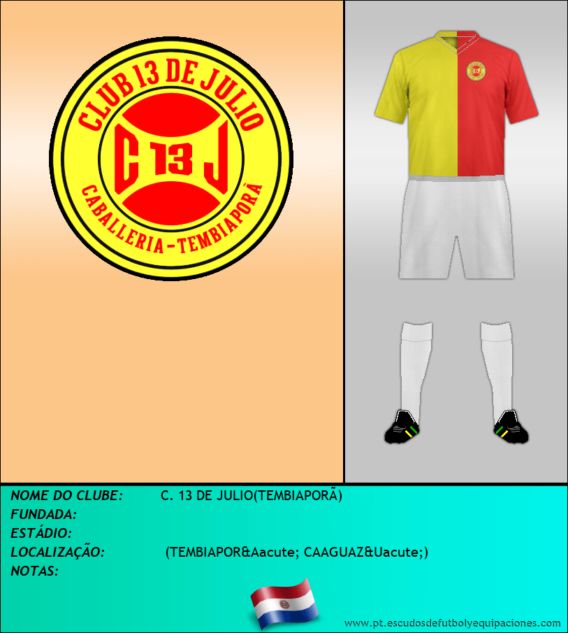 Escudo de C. 13 DE JULIO(TEMBIAPORÃ)