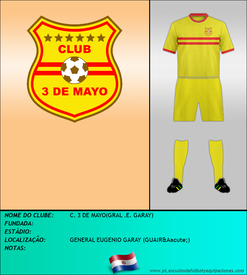 Escudo de C. 3 DE MAYO(GRAL .E. GARAY)