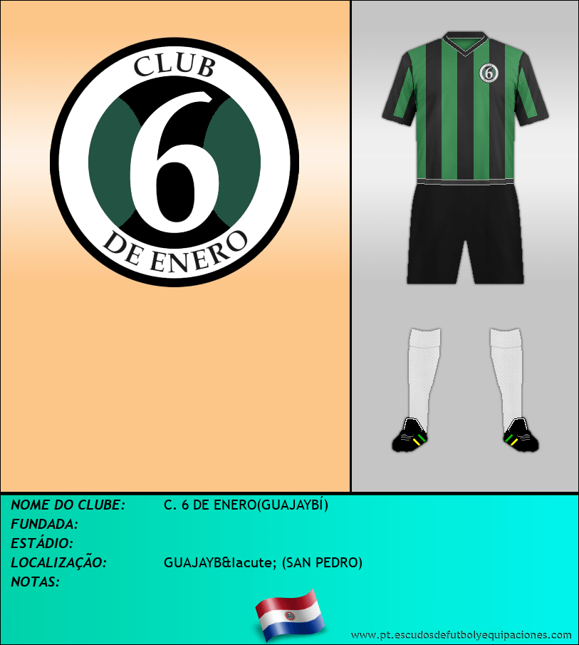 Escudo de C. 6 DE ENERO(GUAJAYBÍ)
