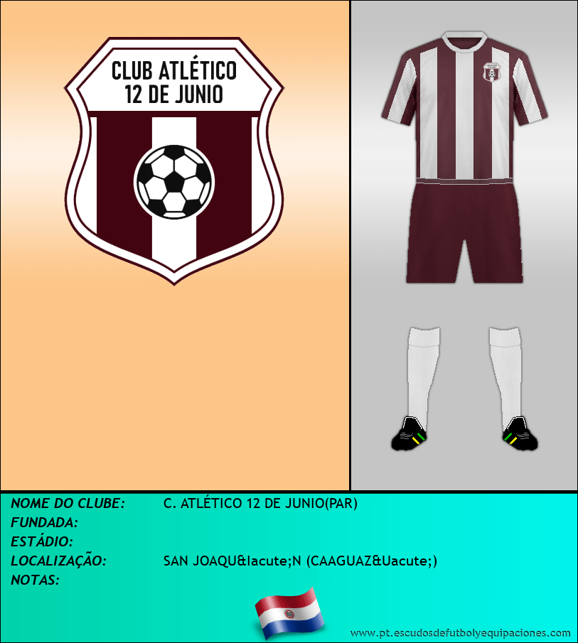 Escudo de C. ATLÉTICO 12 DE JUNIO(PAR)