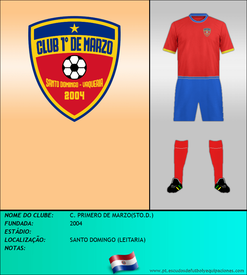 Escudo de C. PRIMERO DE MARZO(STO.D.)