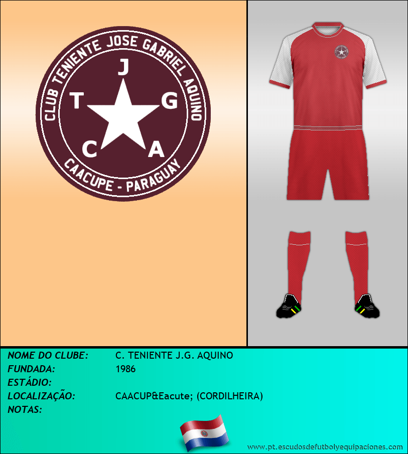 Escudo de C. TENIENTE J.G. AQUINO