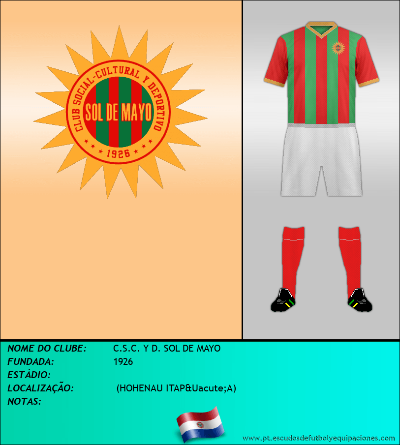 Escudo de C.S.C. Y D. SOL DE MAYO