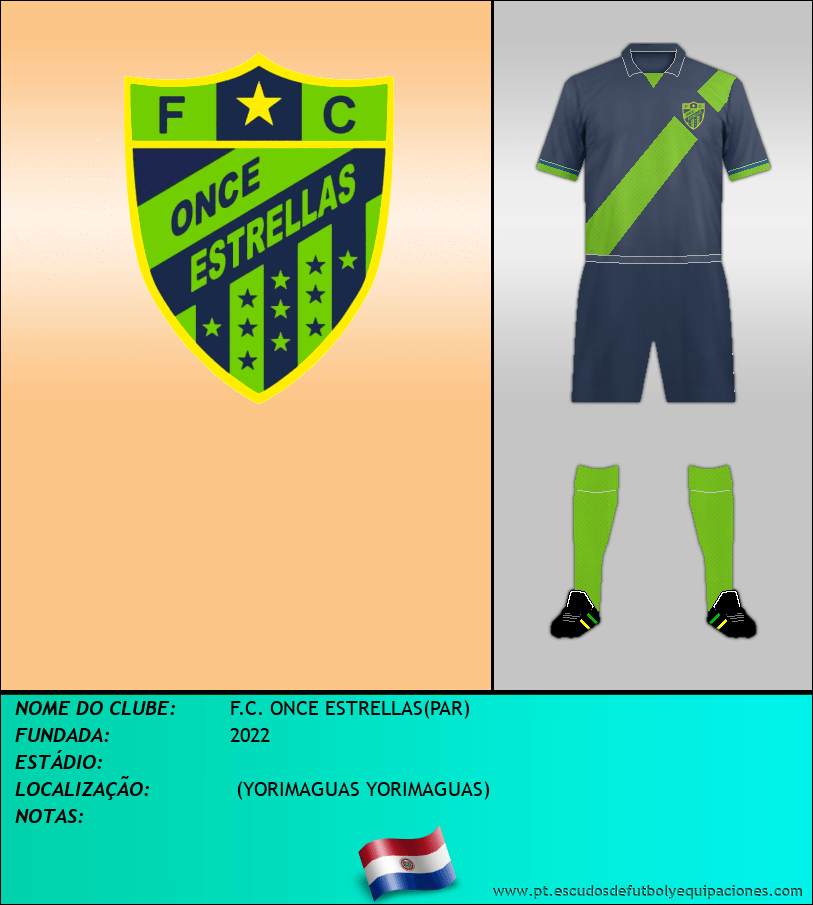 Escudo de F.C. ONCE ESTRELLAS(PAR)