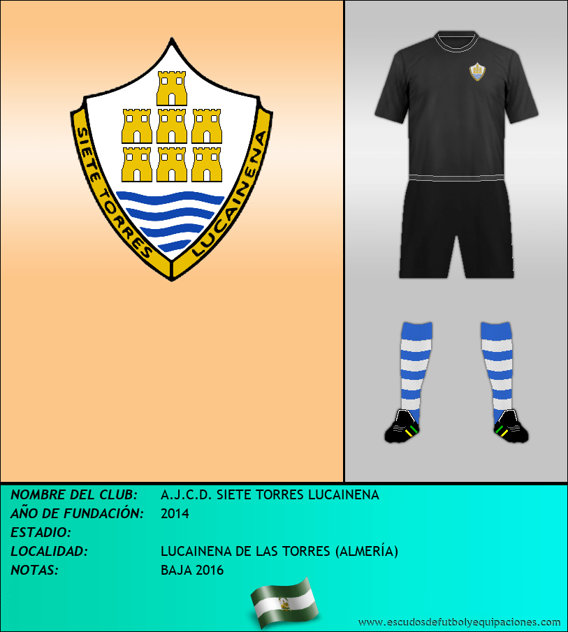 Escudo de A.J.C.D. SIETE TORRES LUCAINENA