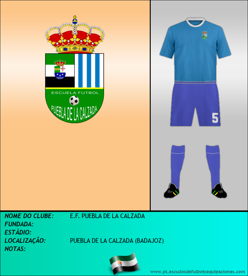 Escudo de E.F. PUEBLA DE LA CALZADA