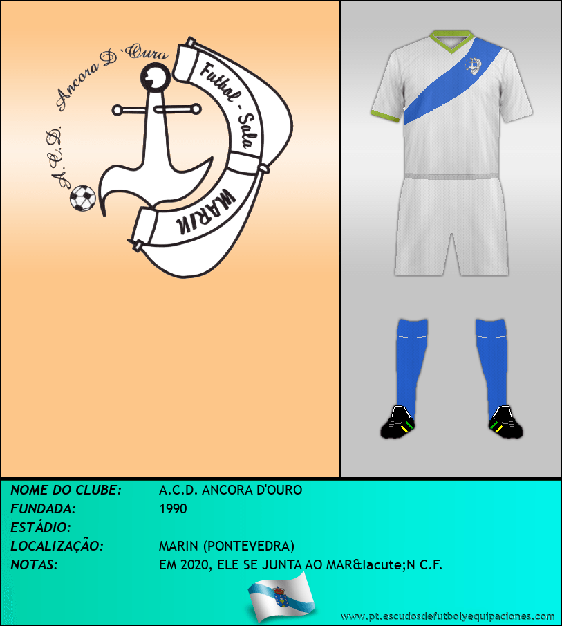 Escudo de A.C.D. ANCORA D'OURO