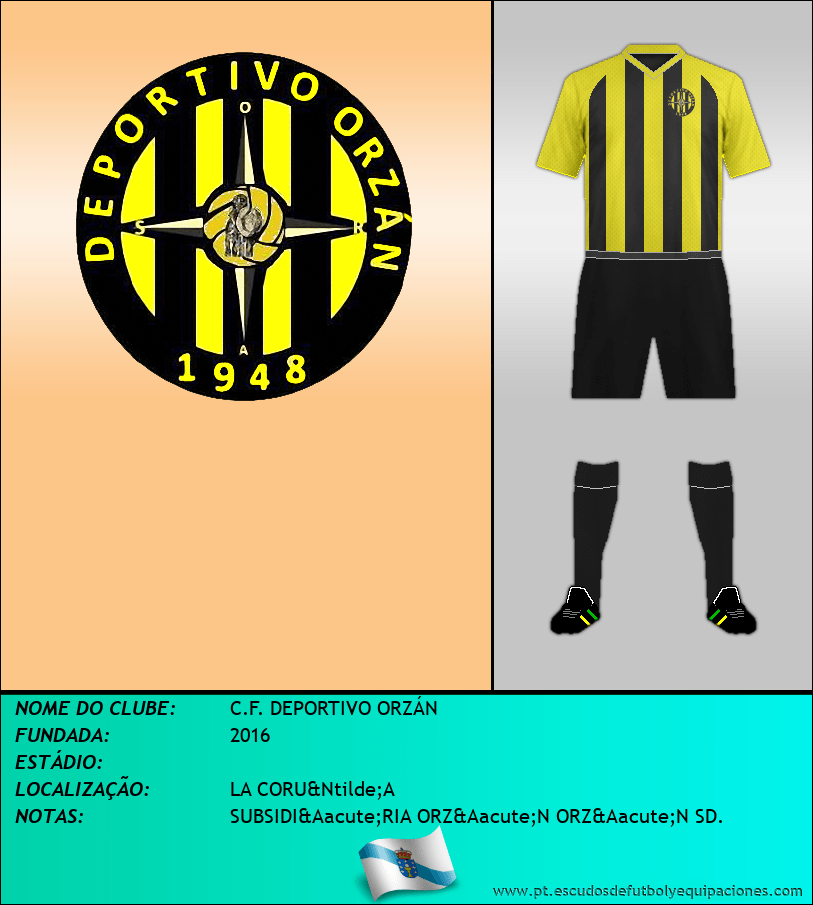 Escudo de C.F. DEPORTIVO ORZÁN