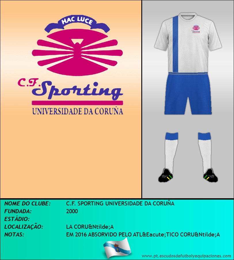 Escudo de C.F. SPORTING UNIVERSIDADE DA CORUÑA