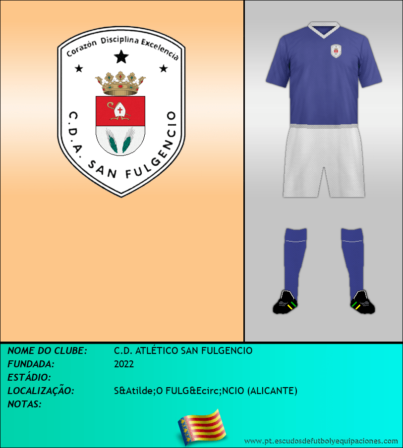 Escudo de C.D. ATLÉTICO SAN FULGENCIO