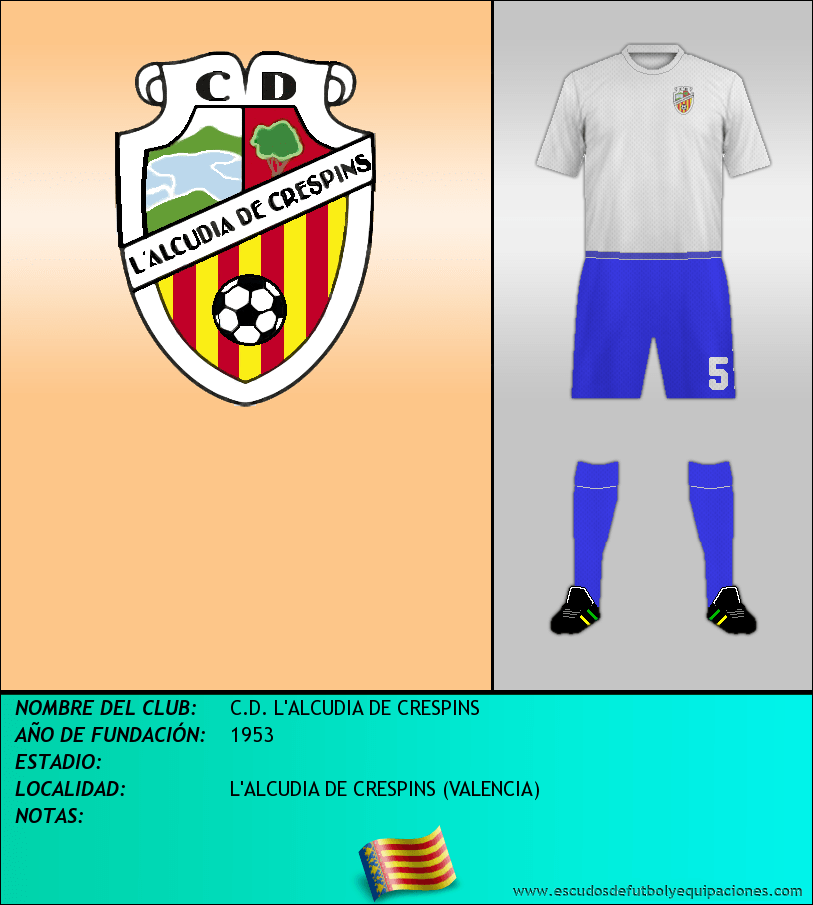 Escudo de C.D. L'ALCUDIA DE CRESPINS
