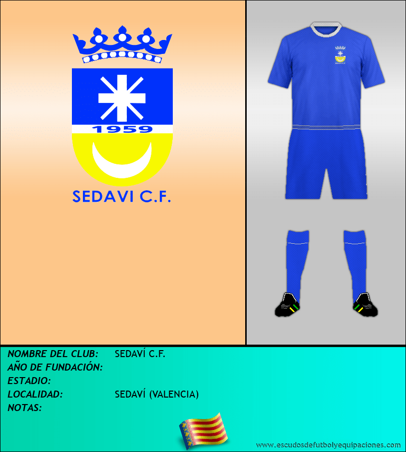 Escudo de SEDAVÍ C.F.