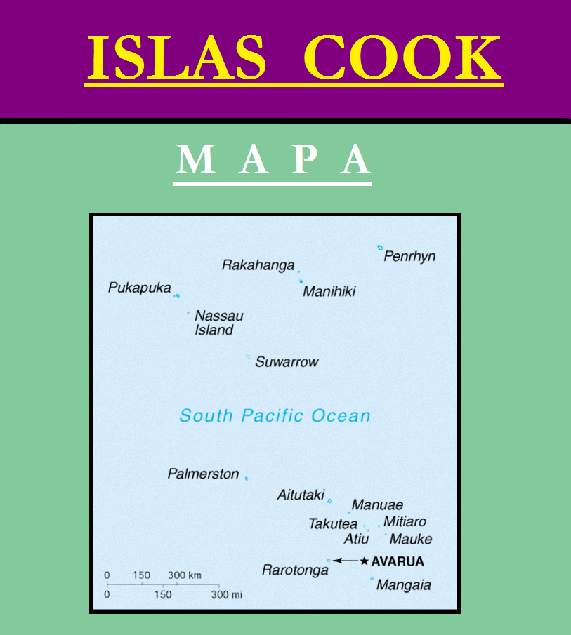 Escudo de MAPA DE ISLAS COOK